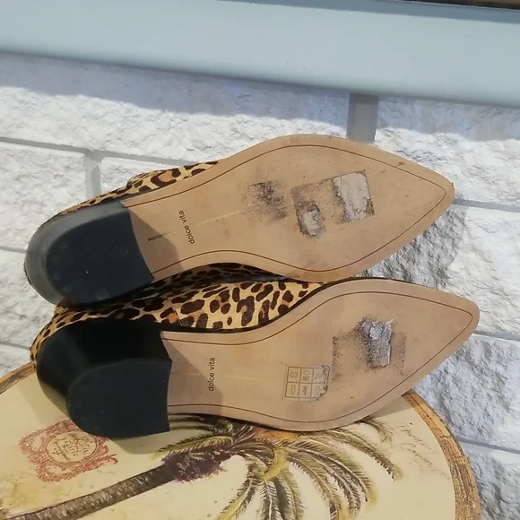 Dolce Vita Animal Print V side Bootie Size 10 fits like 9.5 - Picture 5 of 16